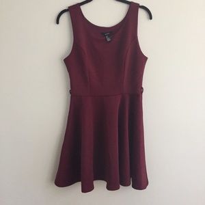 Maroon A-Line Dress